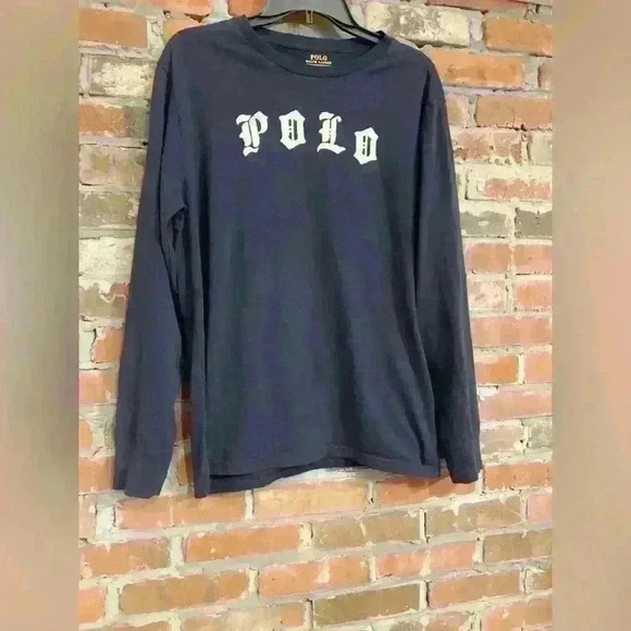 Polo Ralph Lauren Navy Blue Shirt Size XL - Picture 3 of 6